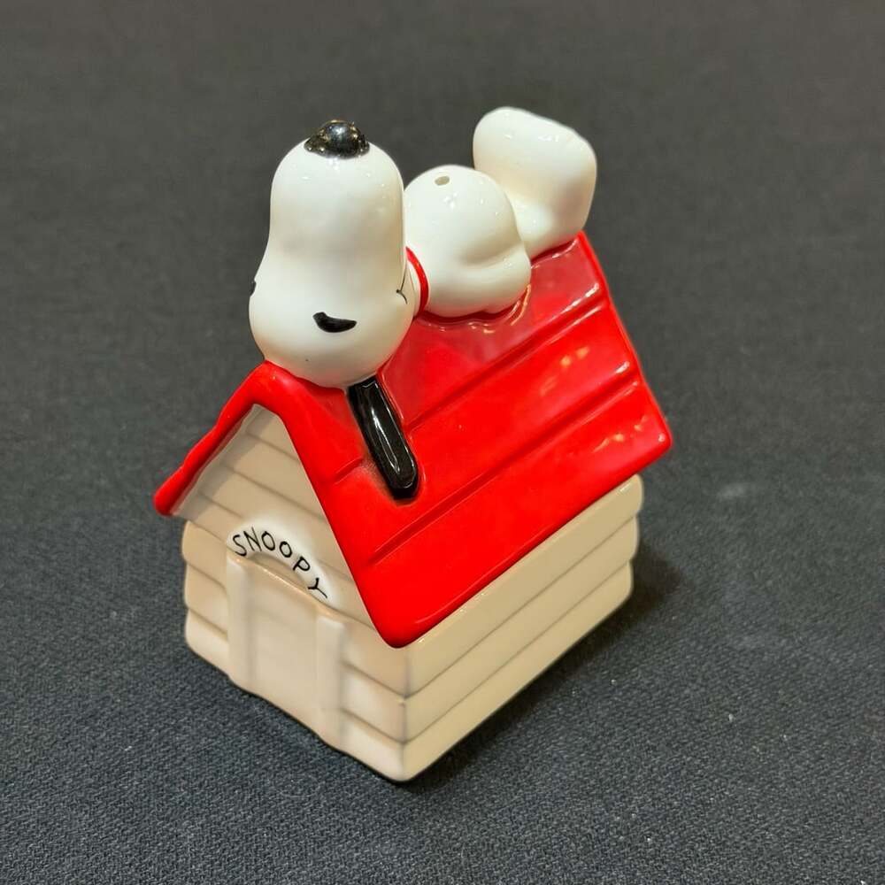 Peanuts Snoopy Dog House Ceramic Salt and Pepper Shaker Set